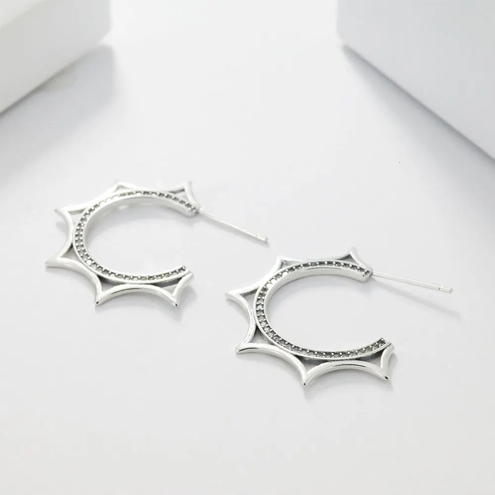 925 Sterling Silver Butterfly Heart Star Silver Hoop Earrings For Women Hypoallergenic Earring Elegant Party Birthday Jewelry 260126