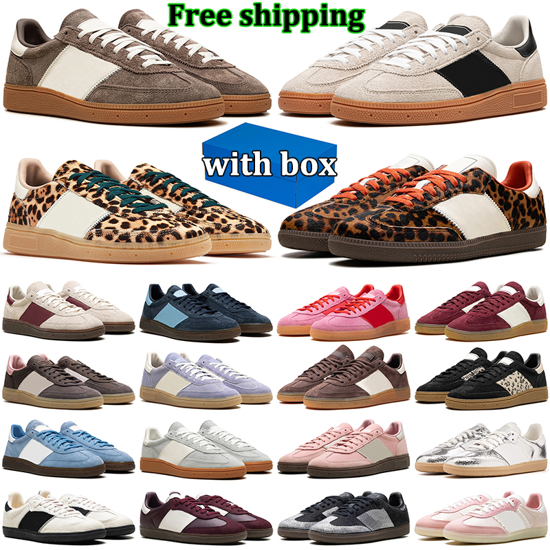 Free shipping with box casual designer shoes men women leopard sneakers brown burgundy black white stylish durable mens womens outdoor sports trainers