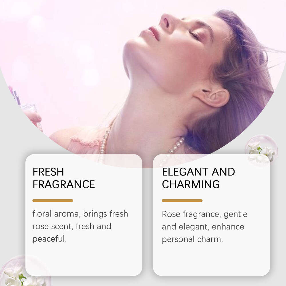 Roxelis Jasmine Women's Elegant Light Floral Scent Exudes Charm Natural Fresh Fragrance Long-lasting Perfume S260131