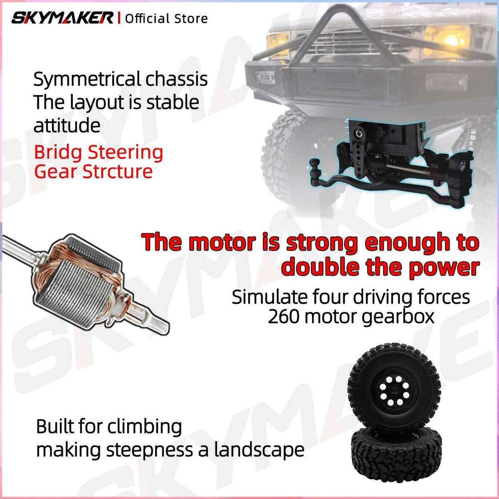 WPL C64-1 RC Car 1:16 Hailax 2.4G 4WD Remote Control Pick-up Truck Controllable LED Light Electric Toy Off-Road Vehicle Mode Y260131