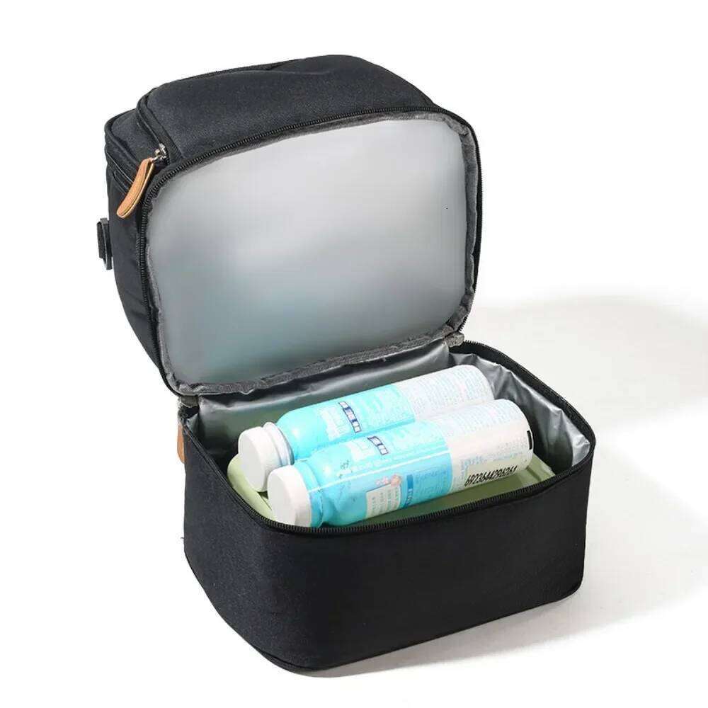 Hot Picnic School Food Large Capacity Portable Bag, Insulation Material, Fresh Cooler, Handbag with Lunch Bag