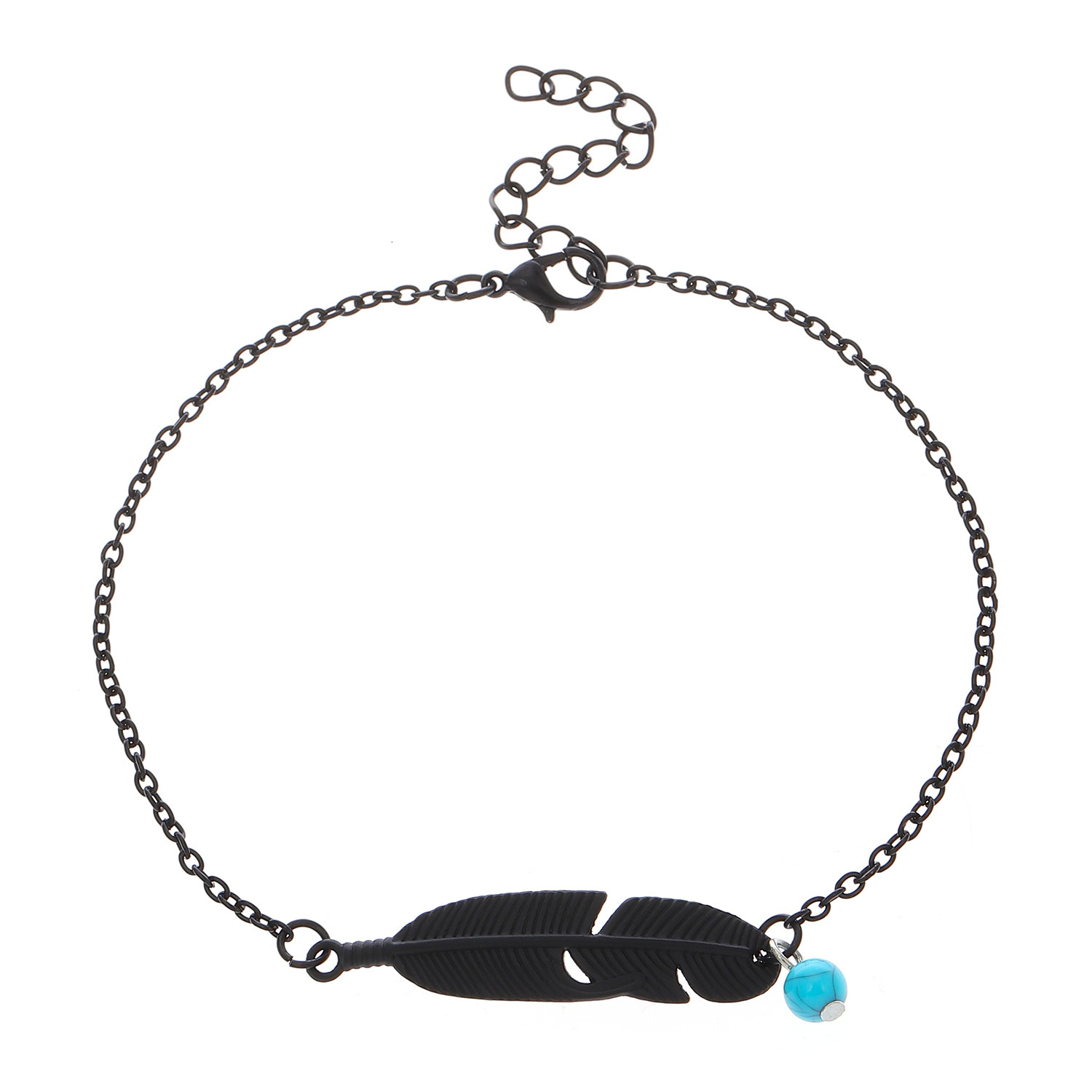 Simple Feather for Women Fashion Ethnic Style Hollow Leaf Anklet Beach Foot Jewelry