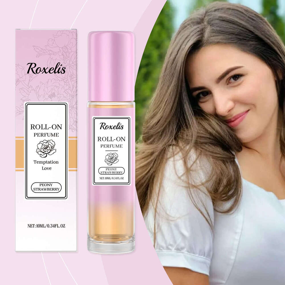 Roxelis Peony Strawberry Behind Ear Wrist Neck Portable Fragrance Light and Fresh Couple Dating Atmosphere Perfume S260131
