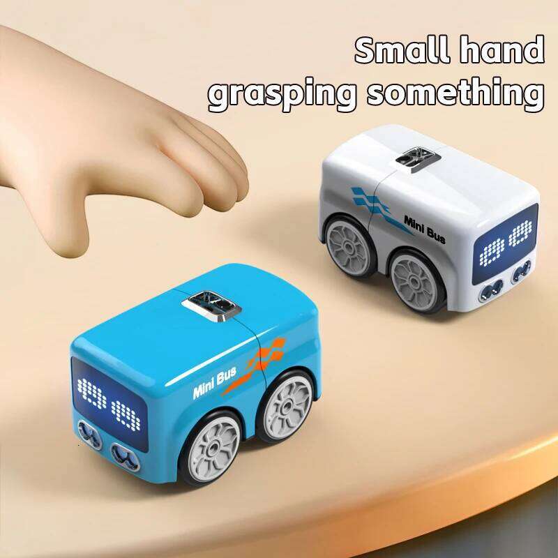 Magic RC Mini Bus Intelligent Remote Control Gesture Sensing Induction Follow Cartoon Car Smart Animation Vehicle Toys Y260131