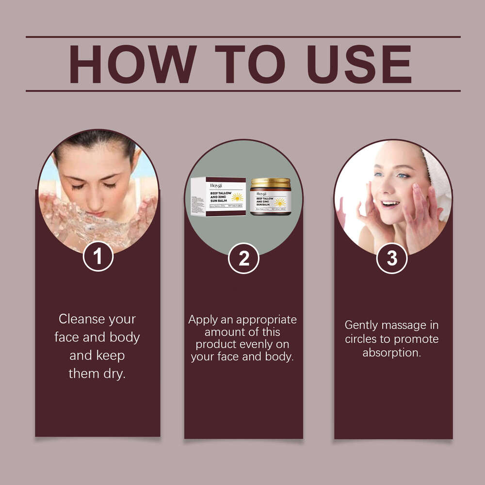 Hoygi Beef Tallow Protective Cream Outdoor Protection Moisturizing Nourishing Hydrating Smooth Gentle Isolation S260131