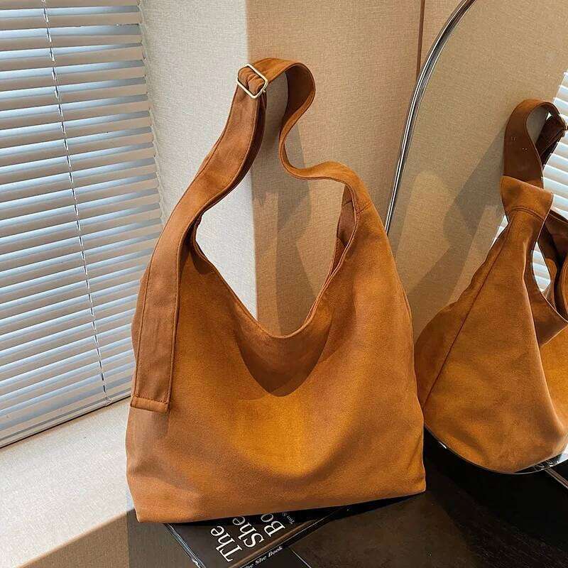 2025 Winter Suede Shoulder For Women Leopard Print Tote Bags Large Capacity Travel Commuting Handbags XJ260131