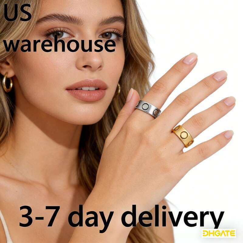 designer rings for women classic gold love ring 5mm-8mm hypoallergenic scratch resistant polished couple jewelry everyday wear
