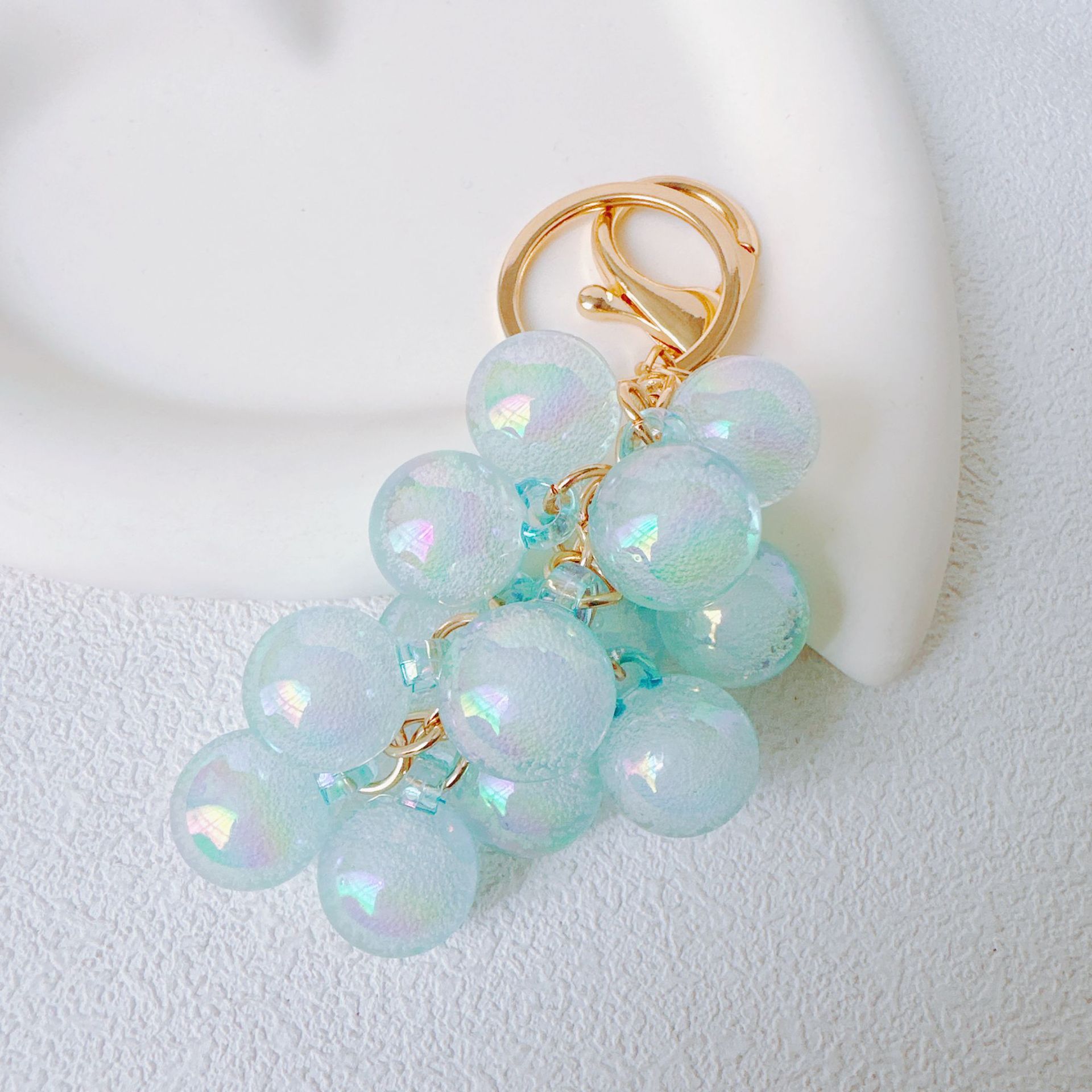 2026 new cute bubble jelly grape chain keychain bag parts accessories fruit fashion bag pendant smallgiftideas