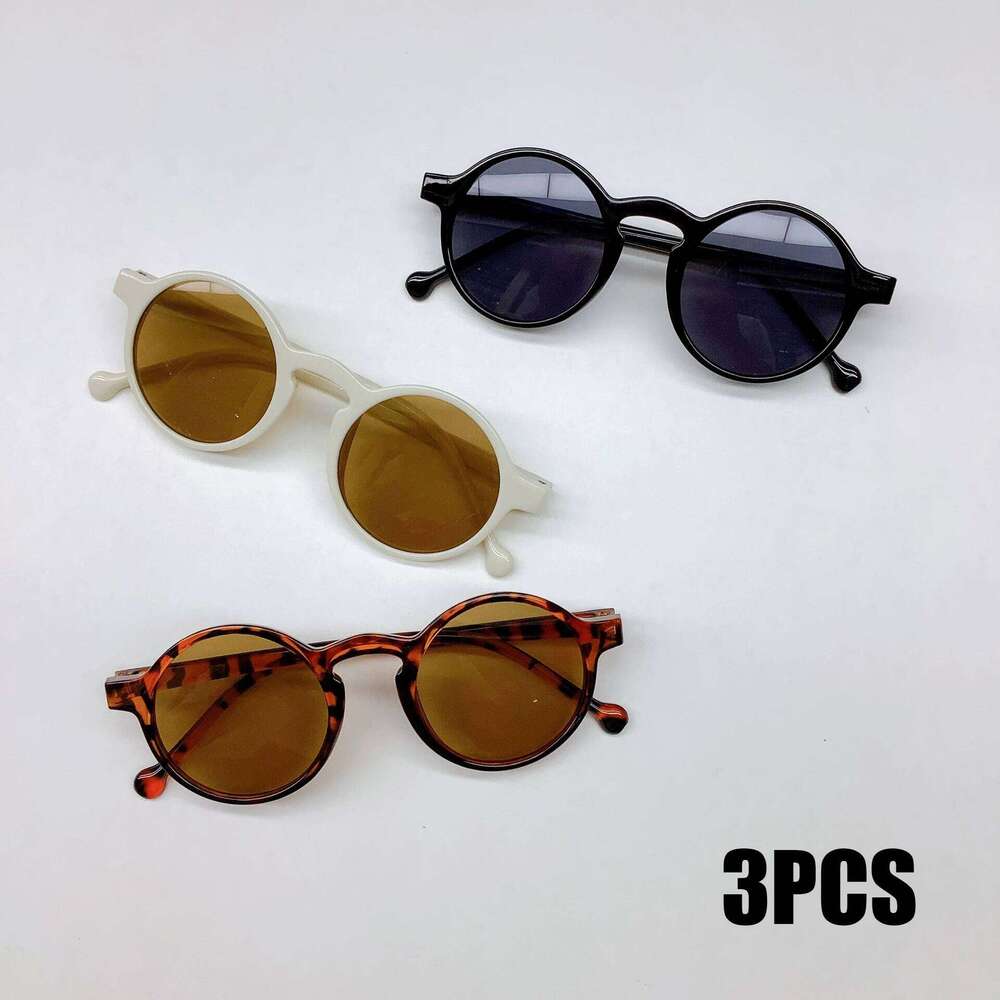 3PCS Fashion Glasses Trendy Running Volume Personalized UV400 Resistant Children's Sunglasses H260130
