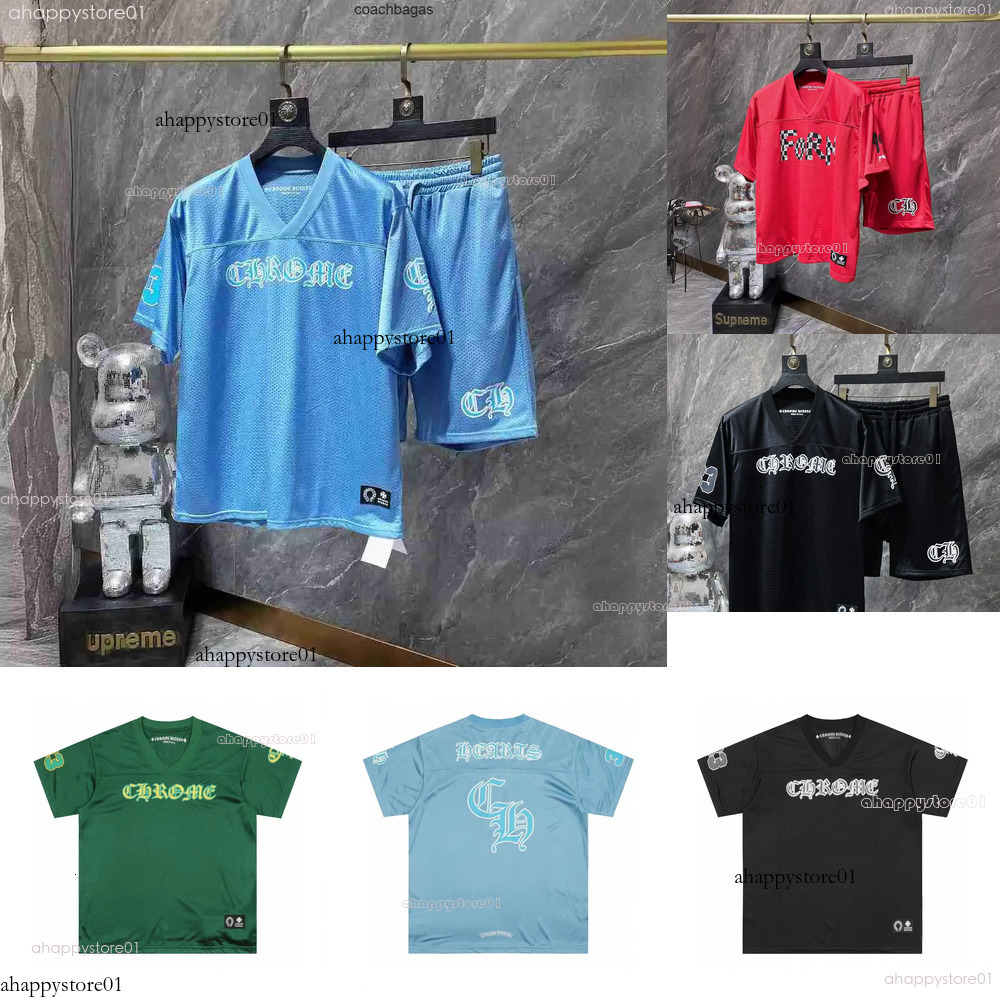 Chromelys Heartlys Shirt Designer Men Hoodies Sweatshirts For Women Luxury Jersey Set Limited Edition Graphic Y2k Short Sleeve High Quality Shirt 601