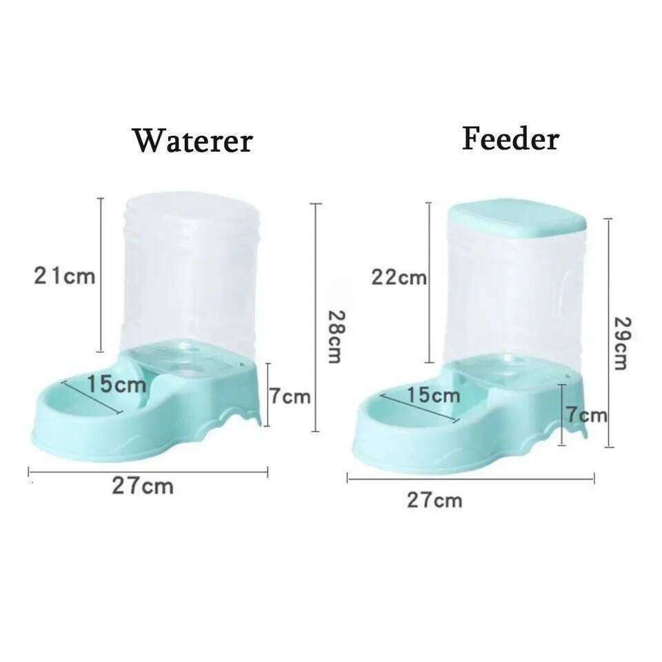 3.8L PP material feeder Water Fountain Drink Bowl Automatic Pet Feeder Large Cat Dog Food Dispenser 26W01131