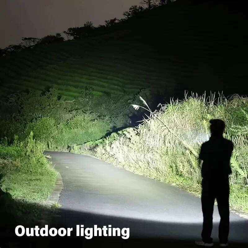 Super Bright XHP50 Powerful Led Flashlight Power Bank Torch Light USB Rechargeable Camping Tactical Flashlights with COB Lamp H260131