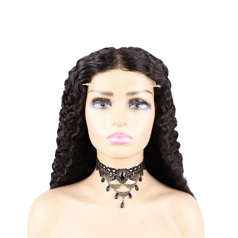 100% real hair wig Elegant Real Human Hair Wig for Women Durable Stylish Full Length Ladies' black wig