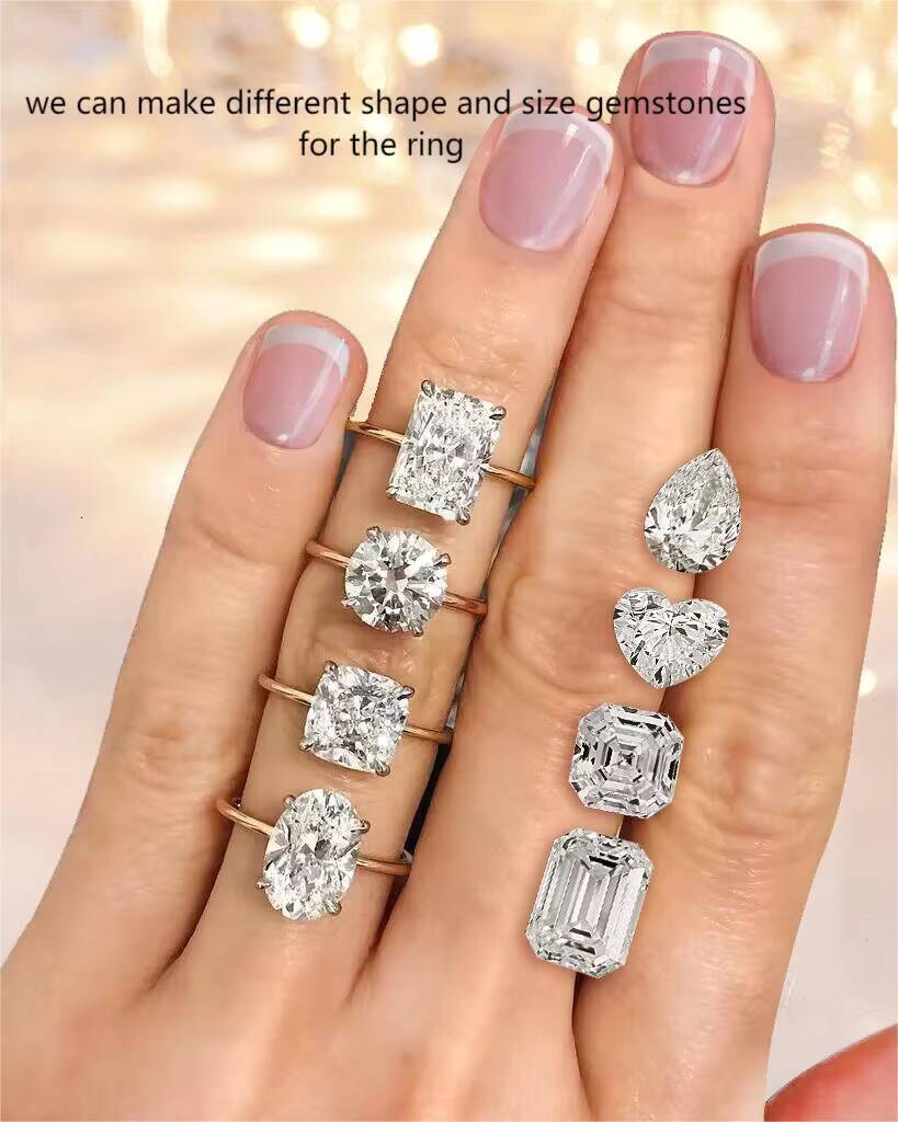 IGI Certified 1CT Lab Diamond Round Starsgem Custom 10K Gold Solitaire Jewelry HPHT CVD DEF VVS VS Oval Lab Grown Diamond Ring