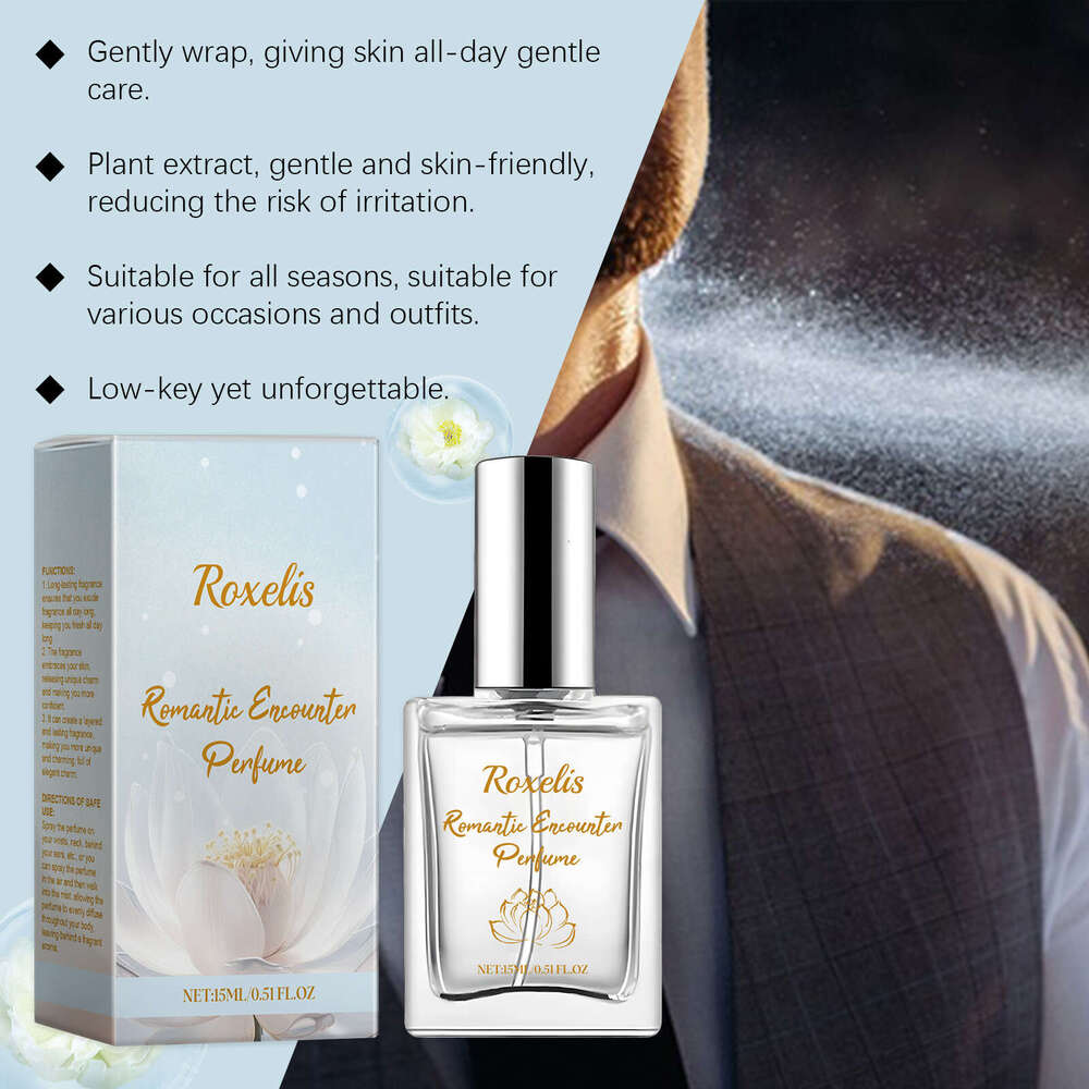 Roxelis Encounter Snow Lotus Long-lasting Elegant Fresh Fragrance Charming Couple Date Perfume S260131