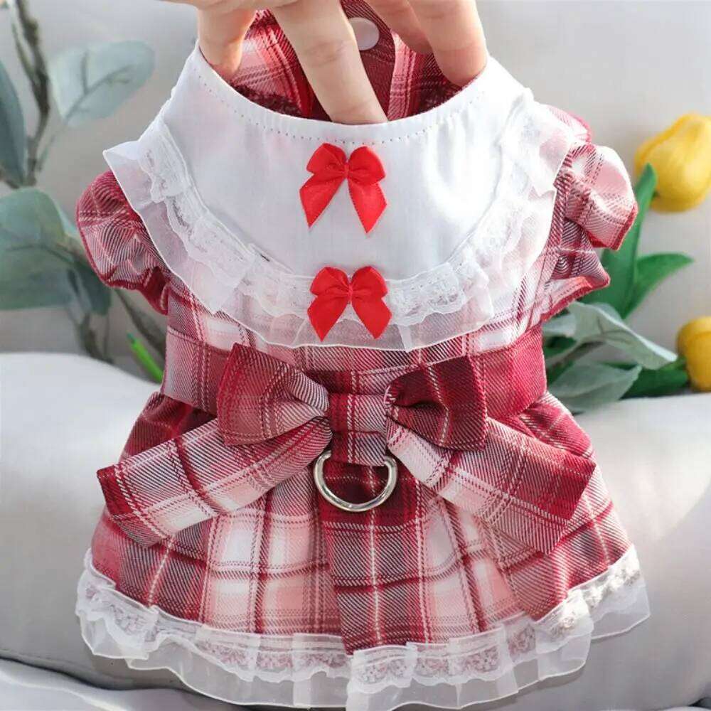 Fashion Cute Pet JK Skirt Breathable Soft Cat Princess Dress Thin Design Comfortable Dog Clothes Spring H260129