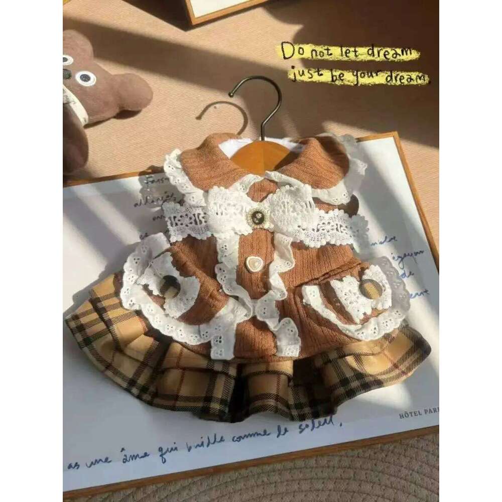 Egyptian Latin Thick Knitted Pet Autumn Lace And Retro Court Style Featuring Small Dog-Shaped Dress H260129