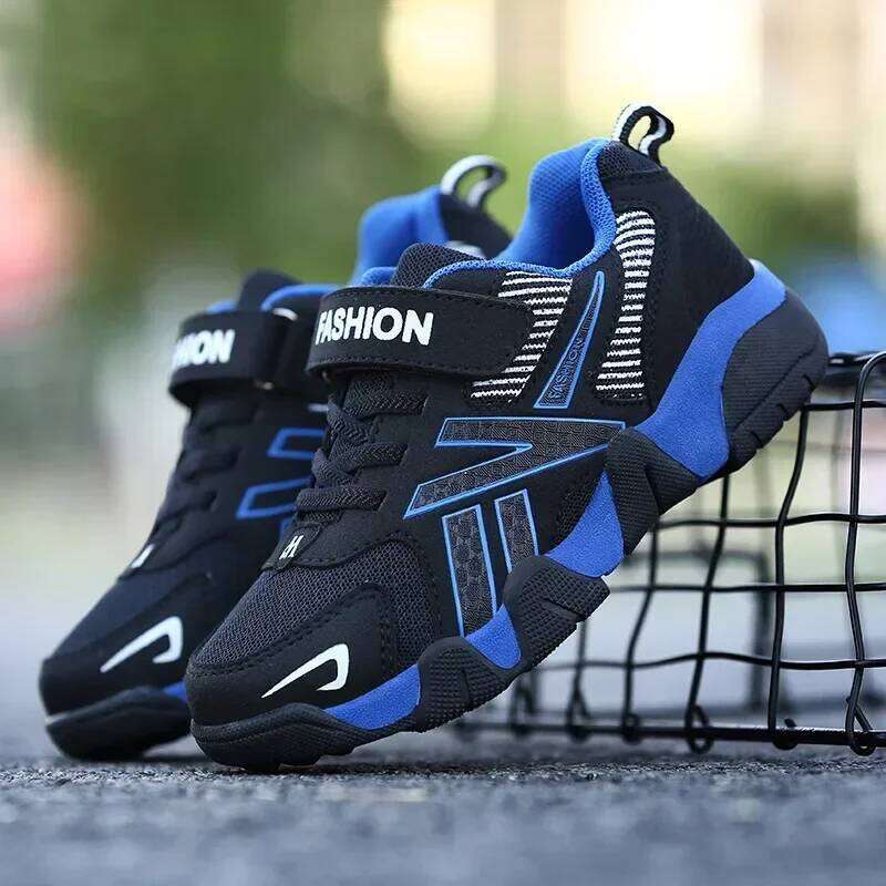 Children Sports Shoe Soft Sole Mesh Kids Boy Walking Running Non-slip Casual Sneakers Gril Lightweight Hook Loop Shoes Y260128