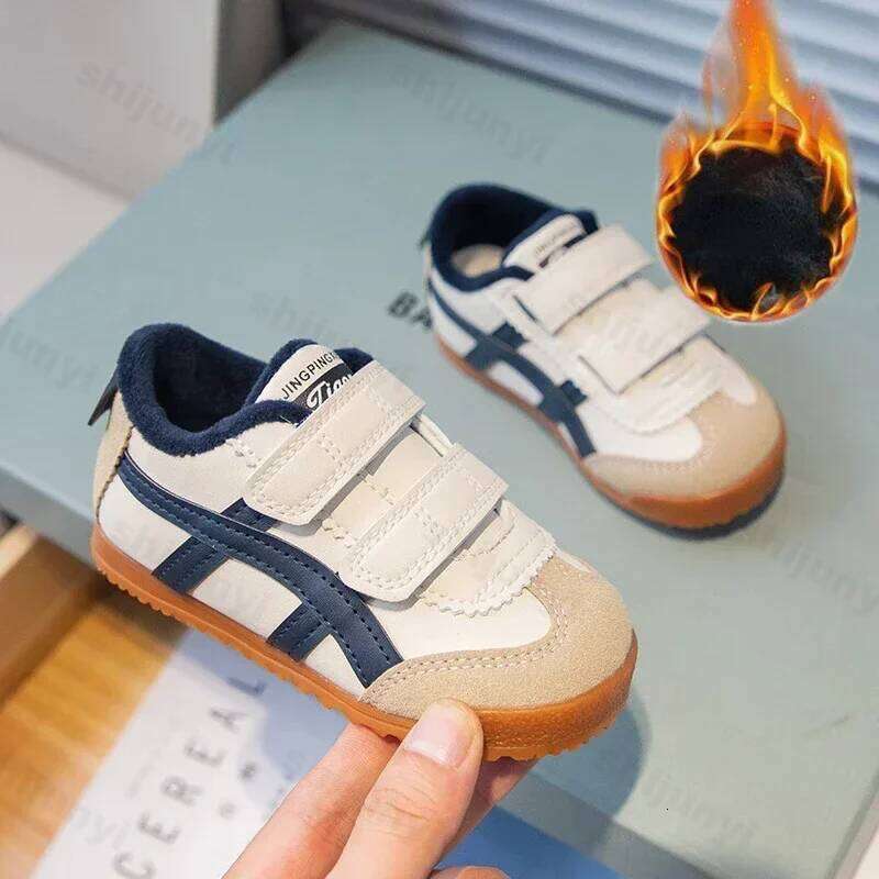 Children's Sneakers Boys Girls Soft Sole Non-slip Casual Student Running Baby Kids School Sports Warm Cotton Shoes Y260128