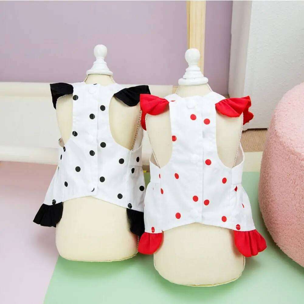 Chest Strap Cute Dog Princess Dress Soft Breathable Pet Skirt Thin Design Cat Vest Harness Poodle Chihuahua H260130