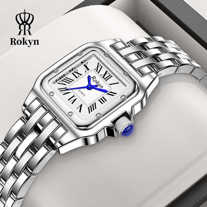 Light Luxury Square Women's Watch Fashionable and Elegant Waterproof Quartz Wristwatch