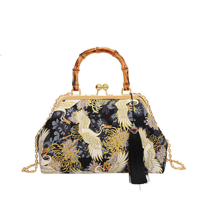 Retro Chinese Style Embroidered Cheongsam Light Luxury Evening Dress Handbag Single Shoulder Women's Bag MASA
