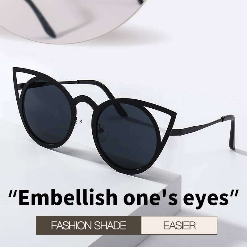 Cat Ear Fashion Retro Cute Framed Color Sunglasses, Men's and Women's Sunglasses H260130