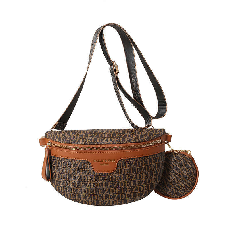 fashion bags High-End Waist Autumn New Letter Shoulder Korean Style Fashionable Chain Crossbody Chest Bag for Women