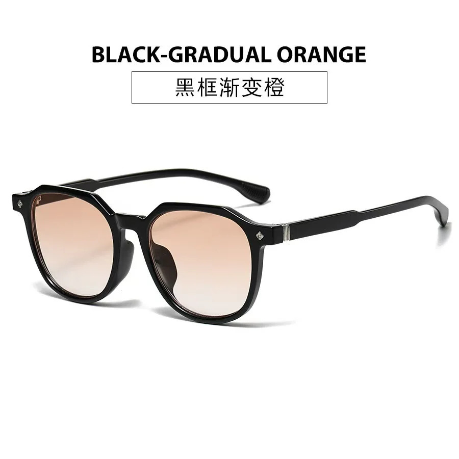 Womens Fashion Sunglasses Girl Style Sunglasses UV Protection Korean Version High End Retro Polygonal Black Sunglasses 260128