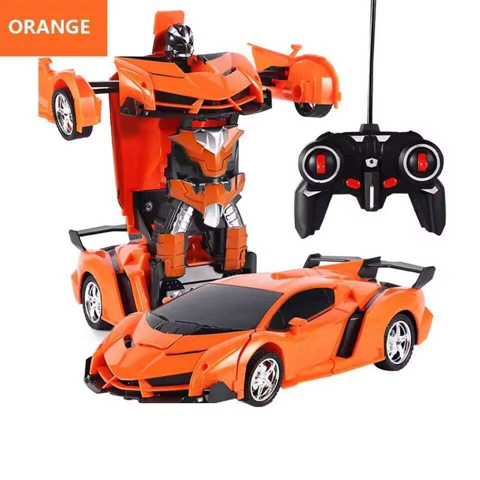 Electric Car 2 In 1 Transformation Sports Vehicle Model Robots Boys Toys Remote Cool RC Deformation Cars Kid Toy Gifts Y260131