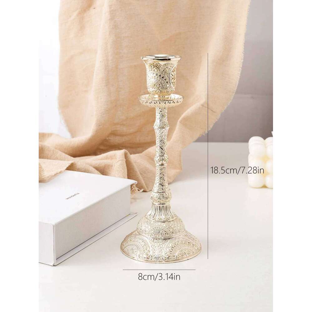 European-style small single-head carved hand-painted high-end wedding candlelight dinner hotel home decoration decora Y260131