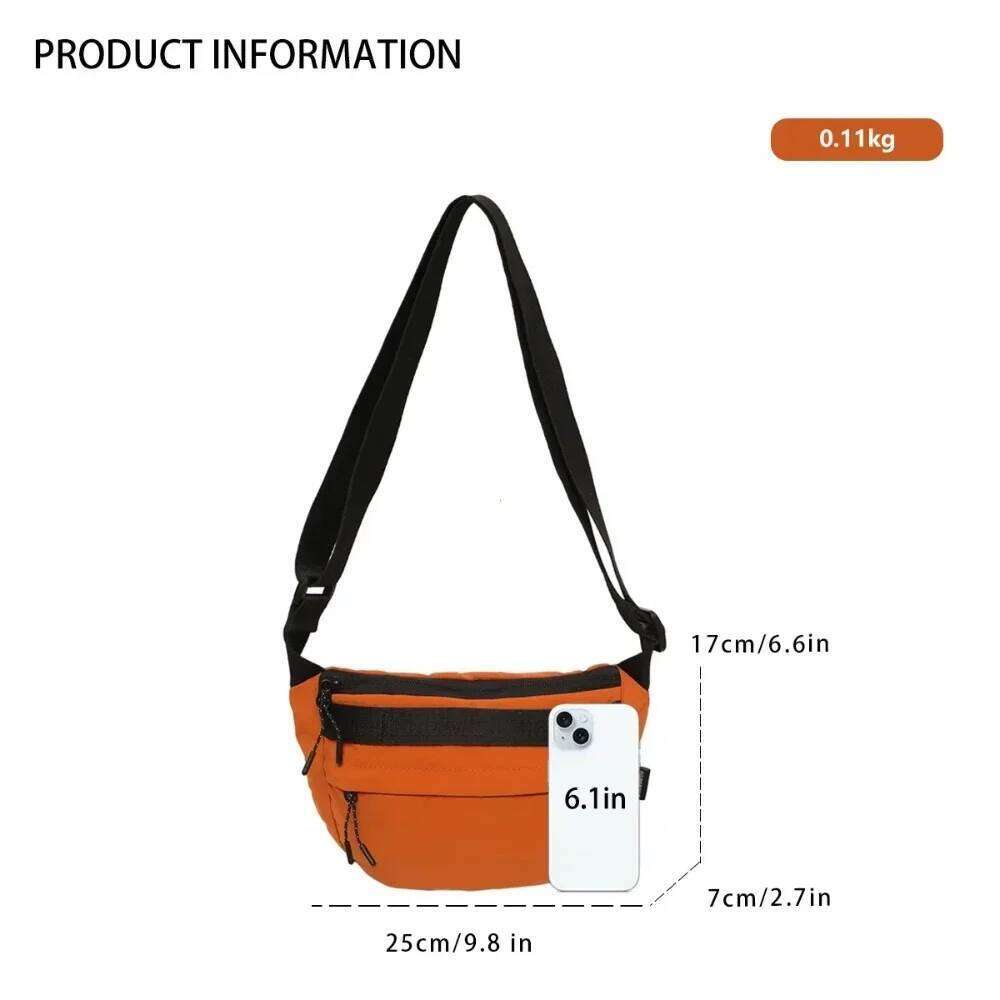 Unisex Sports Waist Pack Casual OutdoorSling Bag for Cycling & Commuting, Lightweight Large Capacity Travel Shoulder Bag,