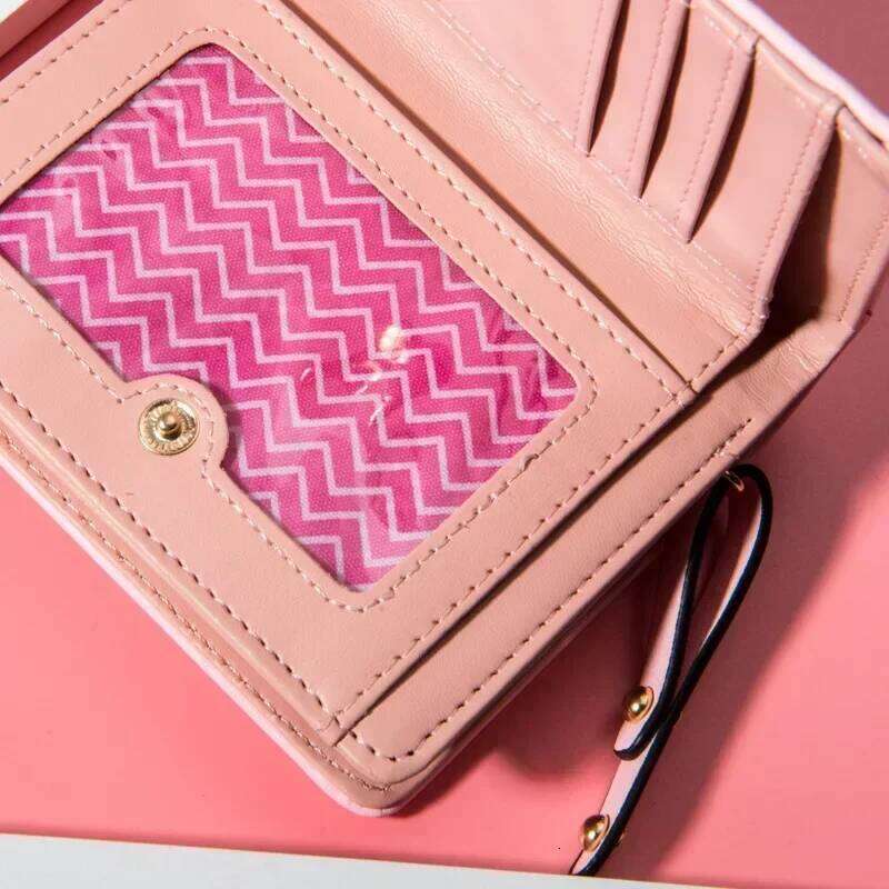 Cartoon Cat PU Leather Women Short Brand Designed Coin Purse Female Card Holder Cute Girl Wallet