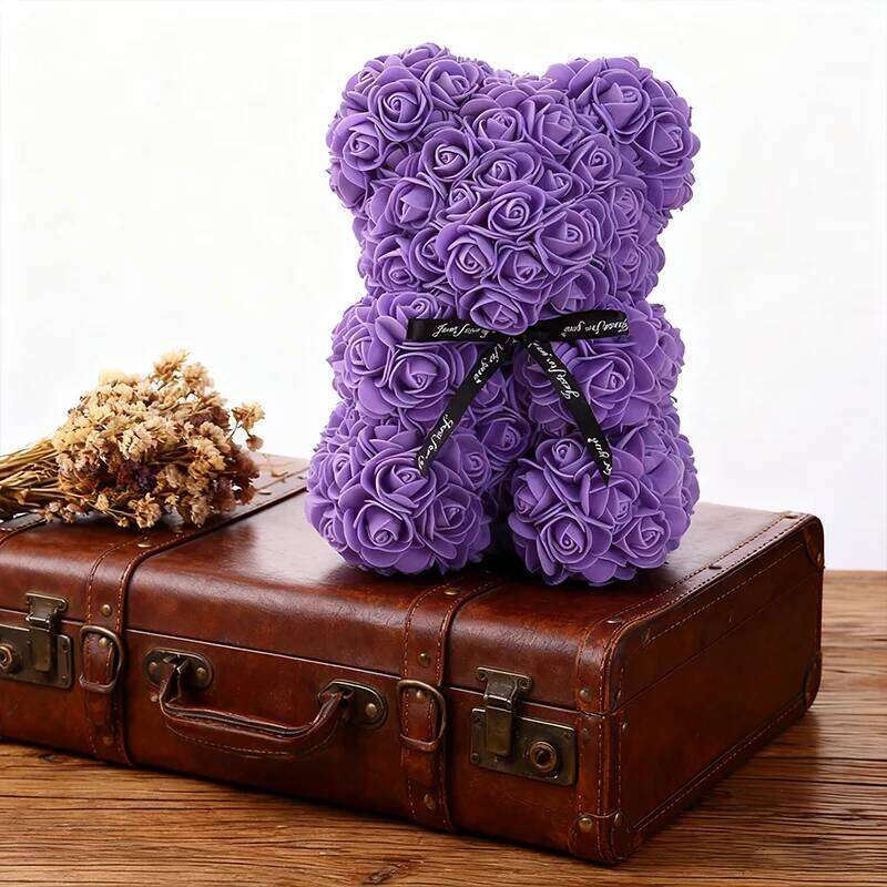 2025 Artificial Flower Valentine's Gift Eternal Rose Teddy Bear Mom Mother's Day Birthday Anniversary Gifts Decoration Y260131