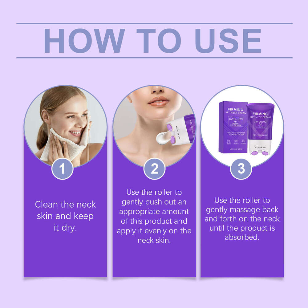 Jaysuing Moisturizing Delicate Soft Skin Daily Hydrating Beauty Neck Roller Cream S260131