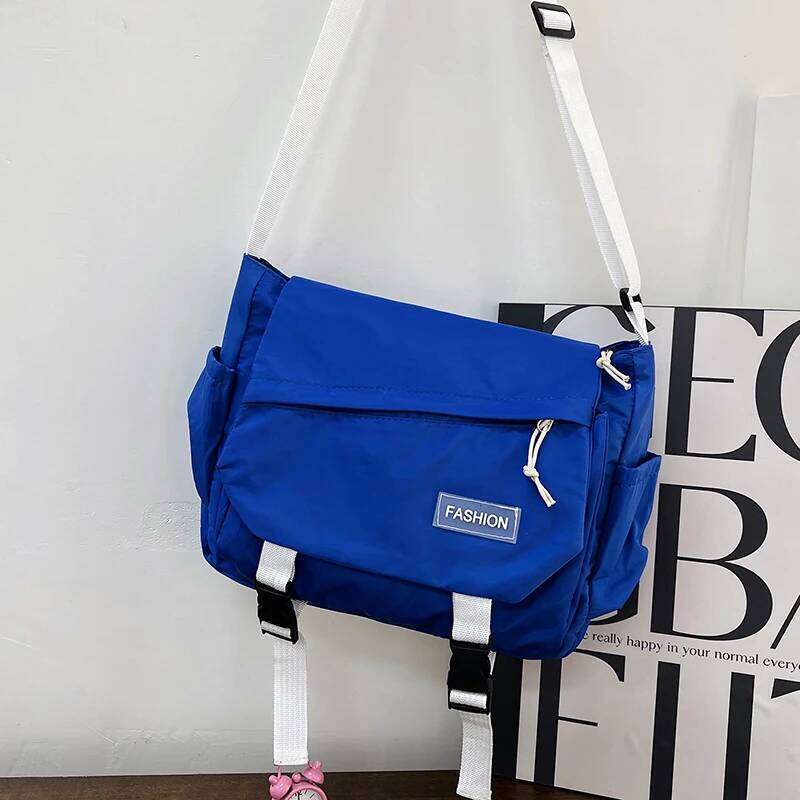 Women's Korean Casual Student School Bags for Teenage Girls Messenger Shoulder Crossbody Bag Unisex
