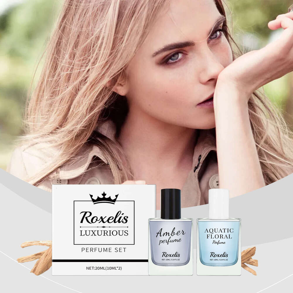 Roxelis Eau de Toilette Warm Amber and Fresh Aquatic Floral Fragrance Luxurious Style Gift Box Exquisite Set S260131