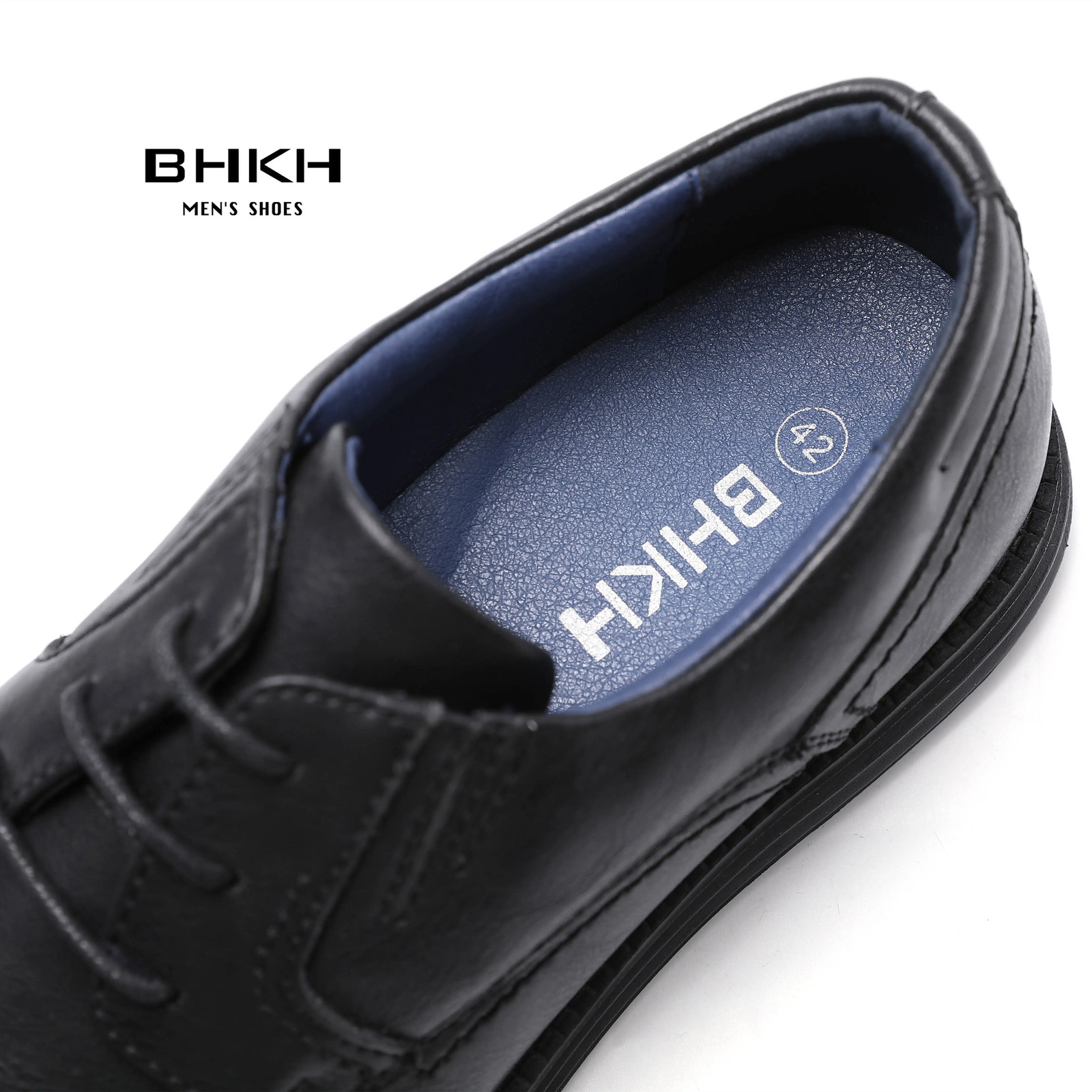 BHKH Male Sneakers Autumn/Winter traf Leather Men Casual Shoes Business Work Office Lace-up Dress shoes For Men Size47 260126