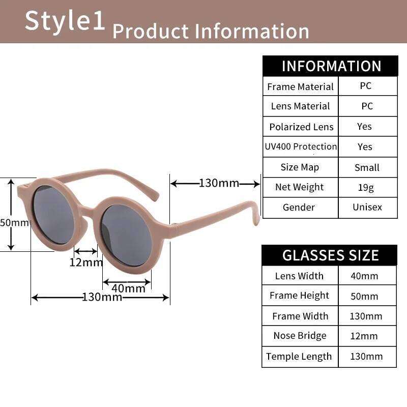 Cute Leopard Double Color Kids Boys Girls Cartoon Bear Shape Round Sunglasses UV400 Protection Eyewear for Baby H260130