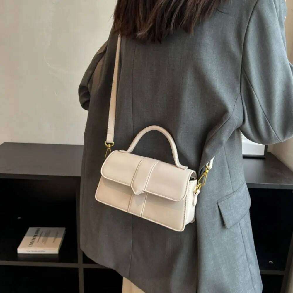 Pu Leather Women Commute Crossbody Square Lightweight Vintage Underarm Handbag Portable Multifunctional Fashion Shoulder Bag XJ260131