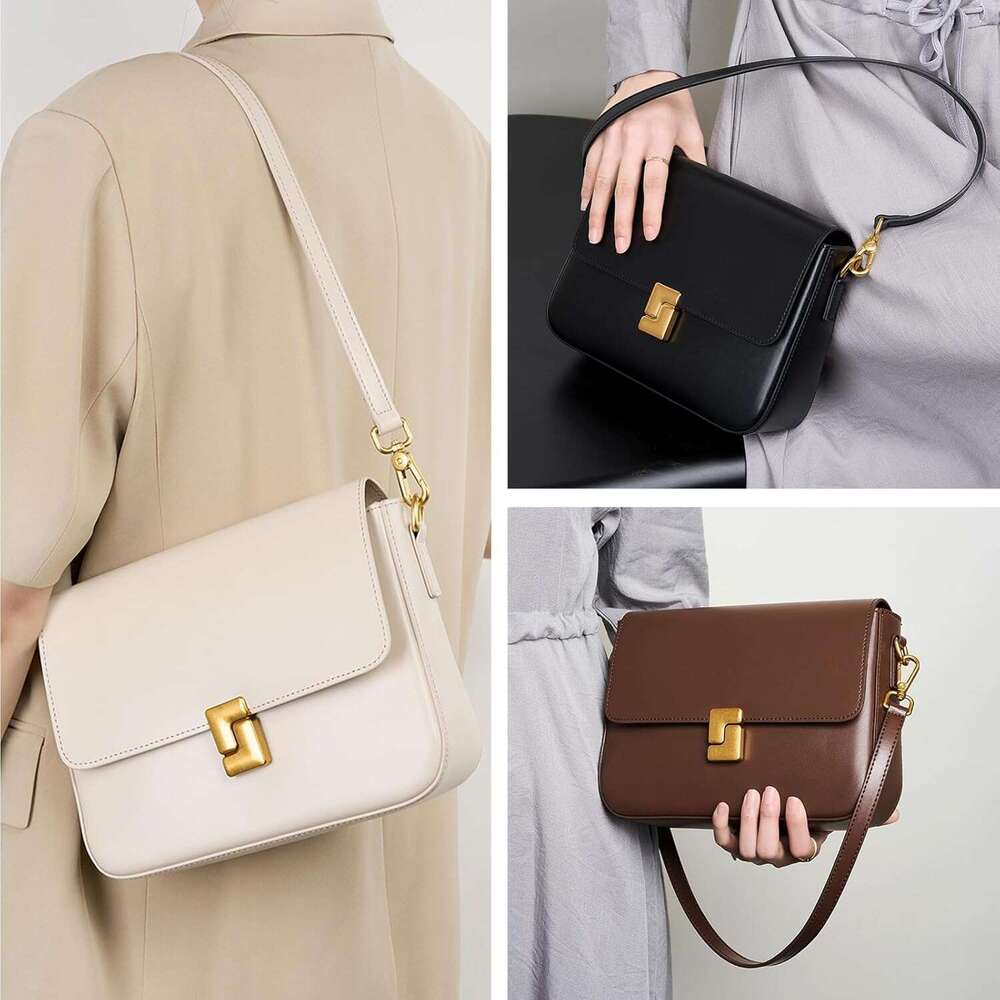 Shoulder Bags Women Purses Vintage Handbags Adjustable Strap Leather Crossbody For Travel