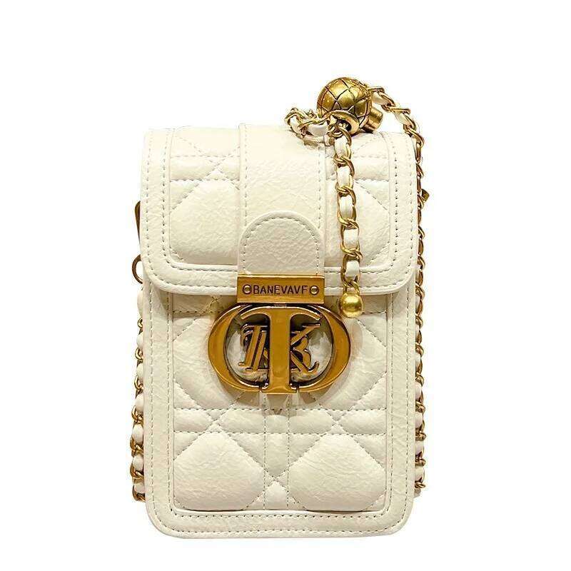 Women's handbag 2024 new high-end light luxury designer mini chain mobile phone women's shoulder crossbody bag