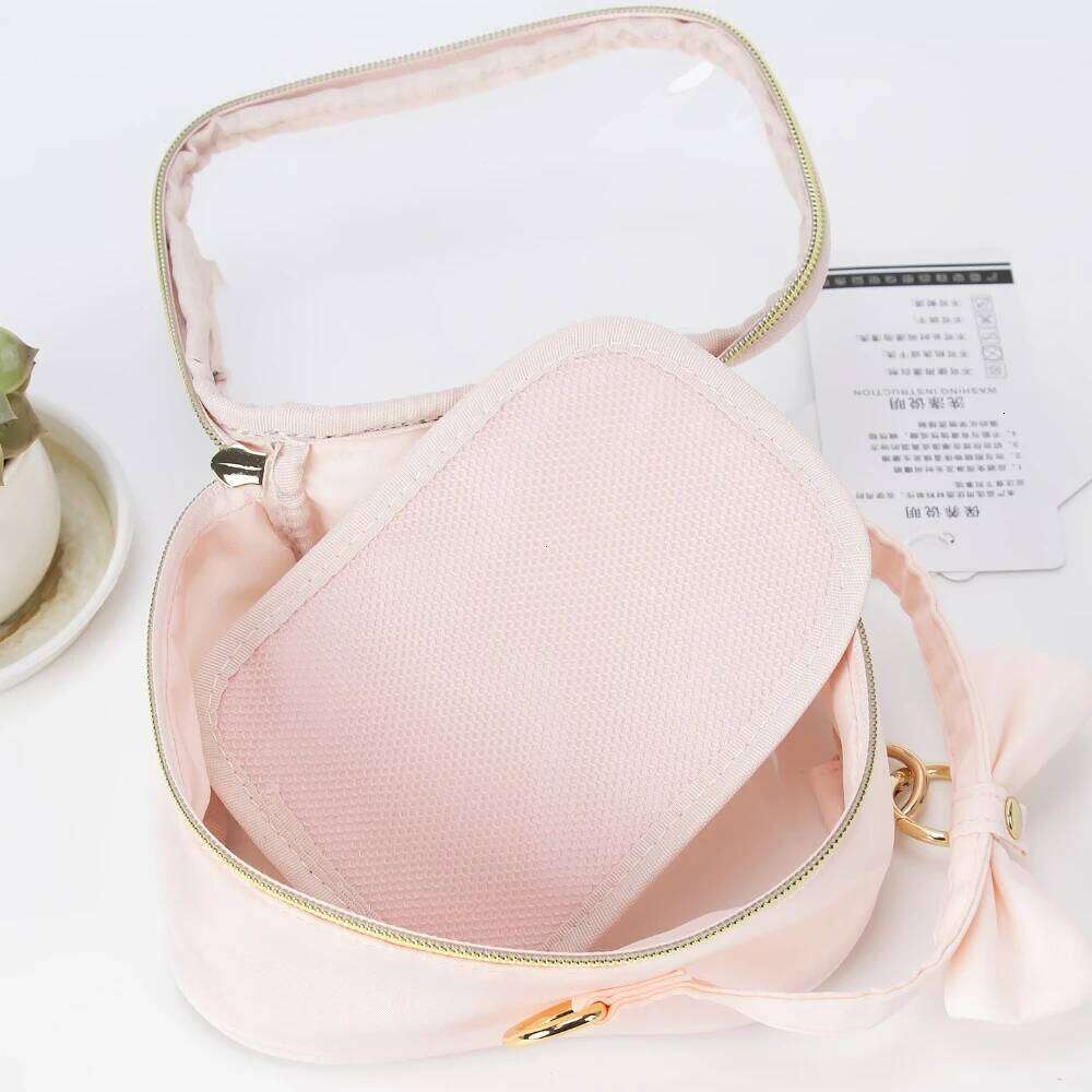 Cute Bow Ita with Removable Insert Plate Double Transparent Windows Messenger Woman Small Shoulder Crossbody Bag 2026