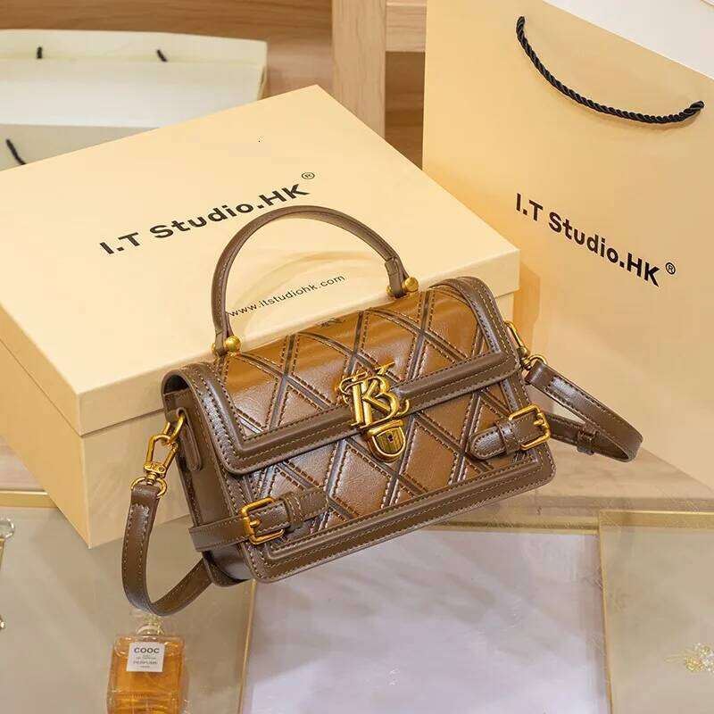 Women's Handbag 2024 New Spring/Summer Luxury Small Square Designer Single Shoulder Crossbody Bag