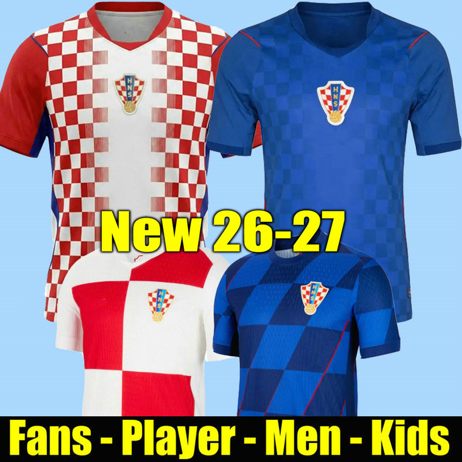 Croatia Jersey 2026 2027 Modric jersey Livakovic Kramaric Brozovic Pasalic Kovacic 26 27 national football Shirt men kids kits Soccer Jerseys Croatia Shirt