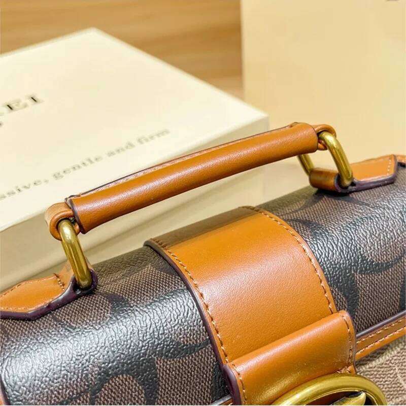 New simple and fashionable small handbag clash-color women's chain, single shoulder bag, senior carriage bag