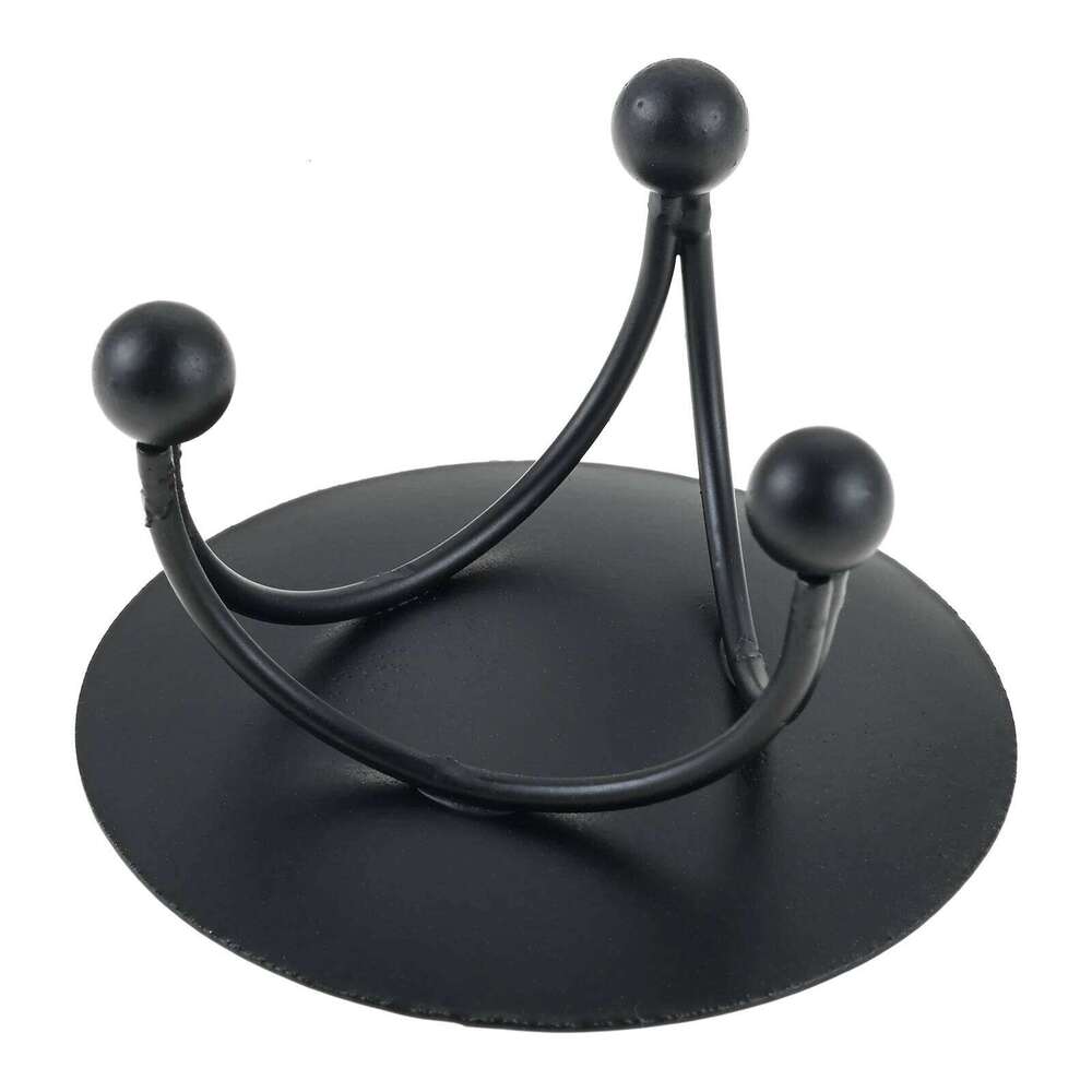Black/gold Pillar/cup Candle Holder Round Iron Plate Candlestick Tripod Stand Decorating Wedding Festival Party Home Craft Gift Y260131