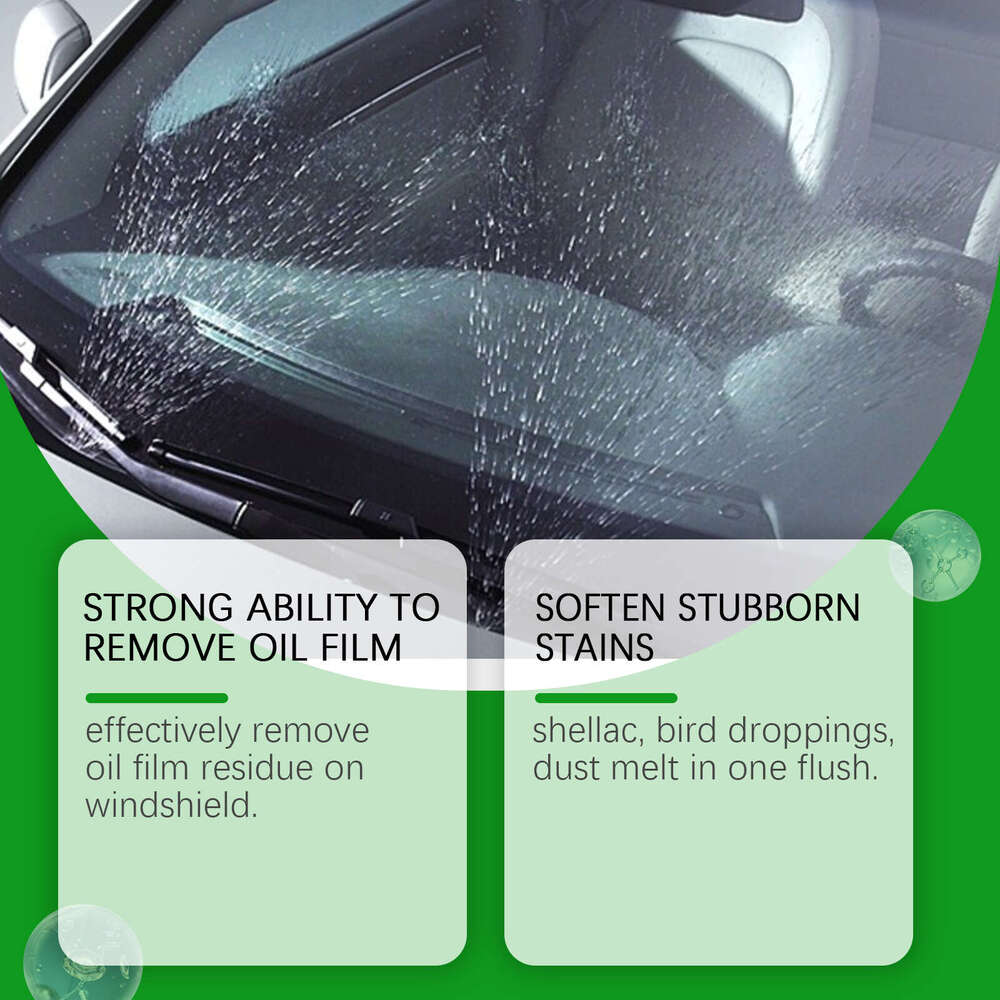 RAYHONG Windshield Wiper Fluid Concentrated Formula Removes Oil Film, Anti-Scratch, Clear Vision S260131