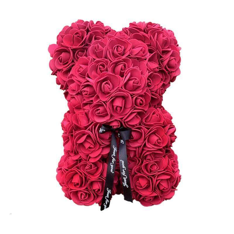 1pc 25cm Teddy Bears Artificial Foam Flower Rose Bear For Women Valentine's Wedding Birthday Anniversary Gifts 2025 Y260131
