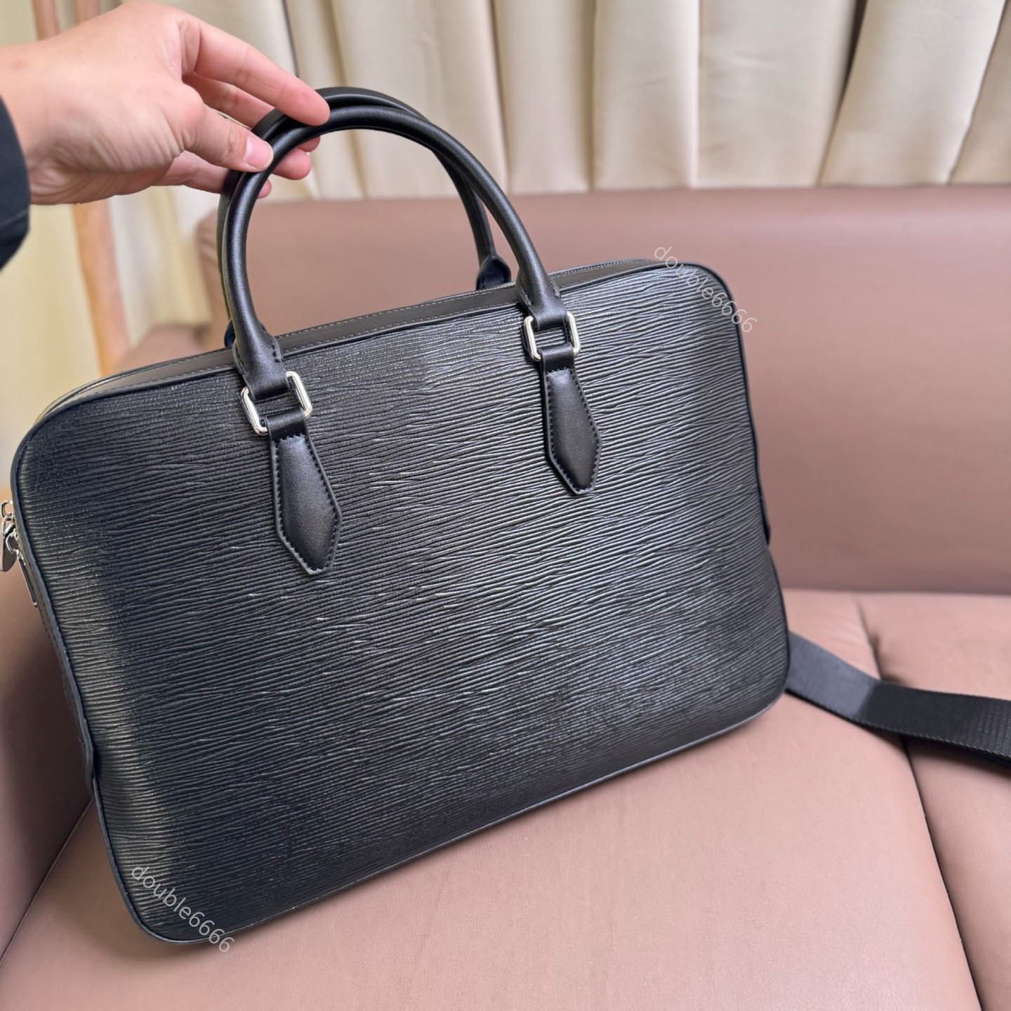 Designer Luxury Business Laptop Bags water ripple Briefcases Crossbody Bags Fashion Shoulder Bags Messenger Bags Work Bags attache document case